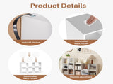 6 Cube Storage Organizer, Open Corner Bookshelf with Removable Back Panels for Living Room Bedroom 85728801