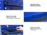 20-inch Steel Portable Tool Box With Drawers - Tool Storage Box Organizer With Metal Lock Closure 67419346