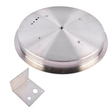 19-inch Recessed Fire Pit Pan Stainless Steel Fire Pit Burner Kit Round Indoor or Outdoor 42593221