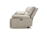 Malibu 79" Modern Power Motion 3-Piece Reclining Loveseat Sofa with Cup Holders, Cream Taupe Beige B2719P269268