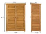 87*46.5*160cm Black Single Slope Top Fir Garden Storage Box Storage Room Yellow 40647459