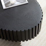 Modern Handcraft Drum Table Length 43.7 inch Ellipse Table for Living Room,Oval Small W2582P188738