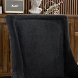 A&A Furniture,Ultra Side Dining Chair, Thickened fabric chairs with neutrally toned solid wood legs, W1143P209903