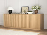 Buffet Cabinet with Storage, 62.60" Sideboard Cabinet with 4 Doors & Shelves, Wooden Kitchen Coffee W409P327404