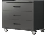 Heavy-Duty Metal Storage Cabinet with Wheels - 3 Drawer Tool Cabinet for Garage, Office, and Home T2398P242683