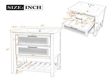 24" Bathroom Vanity with Integrated Ceramic Sink, Bathroom Cabinet with 1 Deep 1 Tip-Out N710P293990P