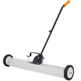 36" Rolling Magnetic Pick-Up Sweeper, Heavy Duty Push-Type with Release, for Nails Needles Screws W46577098