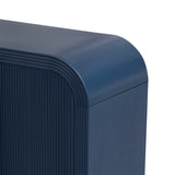 U_STYLE Striped Storage Cabinet with 4 Doors , Adjustable, Suitable for Study,Entrance and Living WF321487AAV