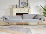 Modern Teddy Upholstered Accent Loveseat Sofa With Side Pocket,Folding Sleeper Sofa Bed With W1117P303446