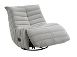 ZUN ACME Talmon Glider Recliner w/Swivel, Oyster Chenille LV03071