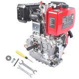 10HP 4Stroke Single-Cylinder Diesel Engine 418CC 6300W Recoil 3600RPM Air Cooled 69080080