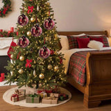 6PCS Set 3.9" Christmas Glass Ball Ornaments 3.9x3.9x3.9in Christmas Tree Hanging Decorations for 84434848