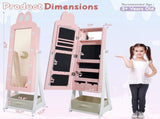 Pink rabbit-themed MDF cabinet with spray paint finish, 1 door and 1 drawer, children's jewelry and 66774399