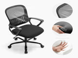 Desk Chair with Ergonomic Lumbar Support for Home, Office, Bedroom, 250lbs, Black 89684639