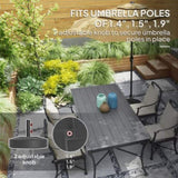 Black Heavy Duty Outdoor Umbrella Stand Base with Stand 01918130