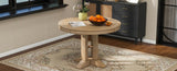 ZUN TREXM Farmhouse Dining Table Extendable Round Table for Kitchen, Dining Room WF305980AAE