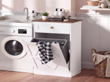 10 Gallon Tilt Out Trash Cabinet with Drawer, Kitchen Trash Can Cabinet, Garbage Recycling 39125128