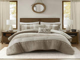 5-Piece King Comforter 5pcs Set,Taupe B035P408735