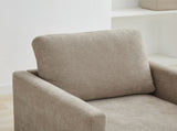 30.7"W Square Upholstered 360&deg Swivel Accent Chair and Comfy Single Sofa Chair with a Weathered W3118P439418