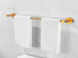 Bathroom Hardware Set, Thicken Space Aluminum 6 PCS Towel bar Set- Brushed Gold 24 Inches Wall 85205512