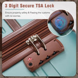Hardshell Luggage Sets 3 Pieces 20"28" Luggages and Cosmetic Case Spinner Suitcase with TSA Lock N732P171585M