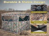 Stealth Hunting Tent with Pop-up Design, 150D Flame-Retardant Blackout Cloth , 17776705