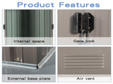 8ft x 4ft Outdoor Metal Storage Shed 32344612