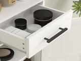 67" Tall Farmhouse Linen Closet, Bathroom Storage Cabinet with Barn Doors, Drawer & Adjustable 90737388