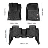 All Weather TPE Custom Fit Floor Liner for Toyota 4Runner 2013-2024 & for Lexus GX460 2014-2023 W2801P282459