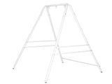133*137*180cm Wrought Iron Four-Legged Standing 200kg Three Rings Hanging Chair Frame White 84409796
