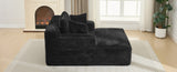 Full- compressed Chaise Lounge Sofa Bed 48.8" Upholstered Sofa Couch with Removable Pillows, Modern N719P288545B