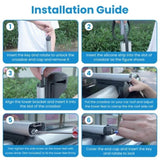 Car Roof Rack Cross 1.22m Thick Aluminum Crossbars Universal Roof Rack Adjustable Roof Cross 43450538