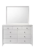 1pc Contemporary Modern 9-Drawer Dresser White Finish Round Knobs Bedroom Living Room Wooden B011P345927
