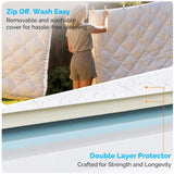 6 Inch Twin Mattress, White Memory Foam Mattress - Medium Soft Support, Breathable & Comfortable for 81613424