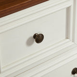 Farmhouse 7 Drawers Dresser for Bedroom, Rustic Chest of Drawers with Natural Texture, Vintage W1785P208312