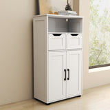 Farmhouse Storage Cabinet ,Versatile Double-Door Storage Cabinet with Adjustable Shelves - Perfect 68508936
