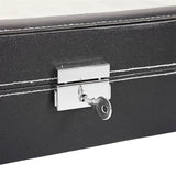 ZUN 24 Compartments Top-level Opening Style Leather Watch Collection Box Black 45482126