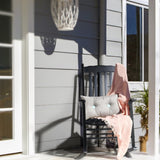 68.5*86*115CM Square Wooden Rocking Chair Wavy Backboard Black 40856754