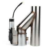 Fit For 3.7L 2Pcs 2.5" Electric Exhaust Downpipe E-Cut Out Valve 1997 Acura CL 2005-2007 Audi BMW 46326222
