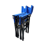 ZUN Folding Chair Wooden Director Chair Canvas Folding Chair Folding Chair 2pcs/set populus + Canvas W2297P143112