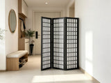 Wood 3 Panel Japanese Room Divider, Folding Privacy Screen, Portable Partition Divider for Home, 31444349