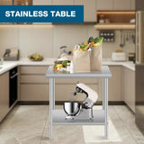 60''*24'' Commercial Work Table for Restaurant and Home Stainless Steel Kitchen Prep Table with W3167P303187