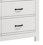 ZUN Cassini 51" White 6-Drawer Dresser B061125421