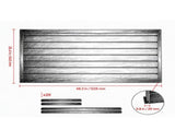 Modular PVC Slat Wall Paneling, 2x4 ft Black Garage Slatwall with Coupling Structure & DIY Cutting, 43097179