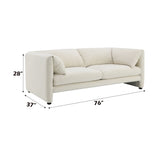 Jaeda Beige Boucle Loveseat B2726P241777