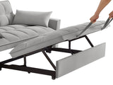 4 in1 Loveseat Sofa Bed Armrests & Storage Pockets, Multi-Function Tufted Pull-out Sofa Bed W2186P166130