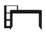Venetie Desk, 3 Shelves, Black Wengeu B097P474293