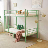 Twin Over Twin Bunk Bed for Kids Teens Adults, Heavy Duty Metal Bunk Bed with 30025926