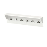 Wall Mount Coat Rack with Shelf - 31.5"x5.5"x8", 6 Hooks & 110LBS Capacity 95484208