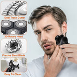 5 In 1 Electric Razor Shaver Rechargeable Cordless Head Beard Trimmer Shaver Kit IPX6 Waterproof Dry 49199989